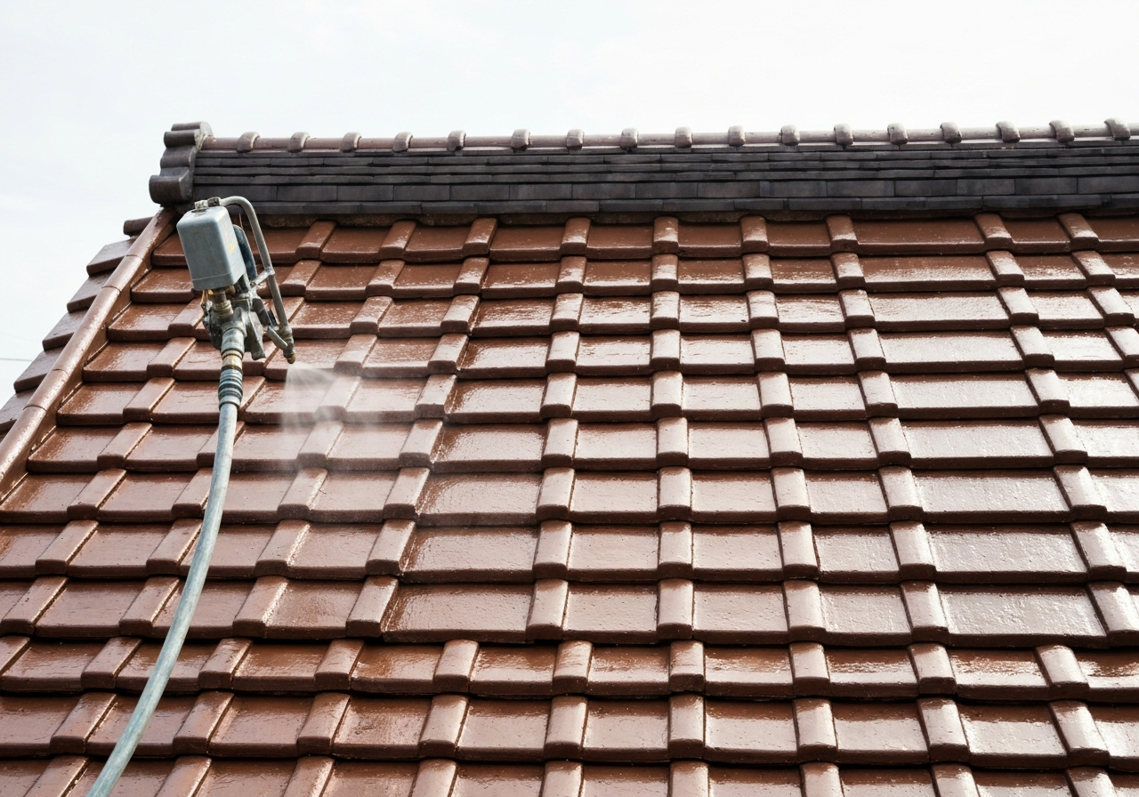 Roof painting and waterproofing. Professional roof protection service.